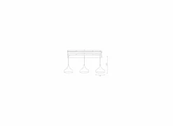 Hanglamp 120x155cm 3x60W E27