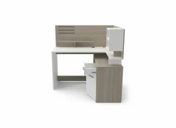 Hoekbureau Malicia 122x116x120cm - decor - wit & eik