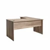 Hoekbureau Merida 160x144x75cm - melamine - bruin