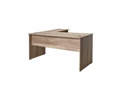 Hoekbureau Merida 160x144x75cm - melamine - bruin