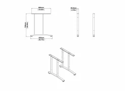 Hoekbureau Prima decor - wit