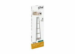 Hoekrek 32x32x180cm - hout & ijzer - beige