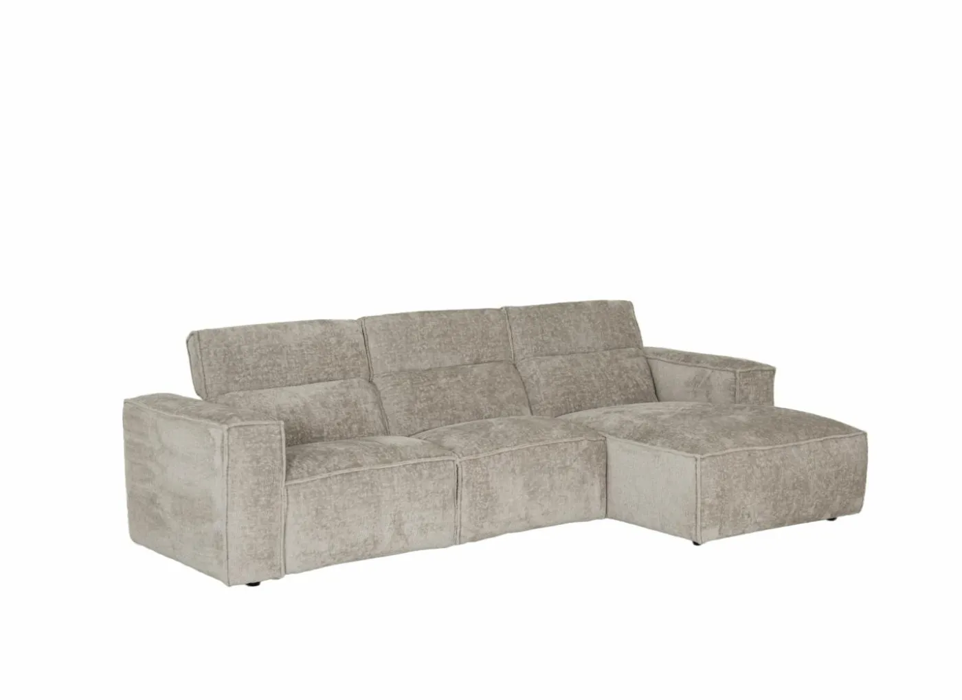 Hoeksalon Adam 311x177cm - stof - turtle dove