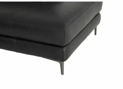 Hoeksalon After 295x232cm - leder - zwart
