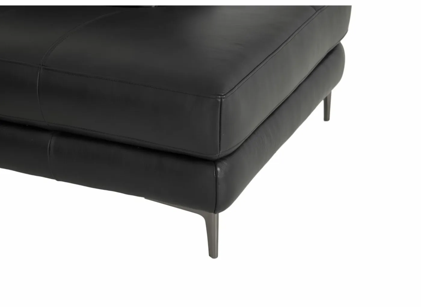 Hoeksalon After 295x232cm - leder - zwart