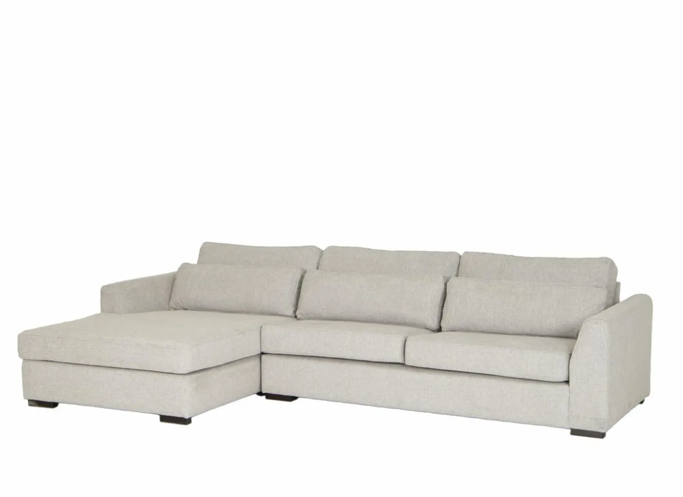 Hoeksalon Alcamo 331x184cm - stof - beige