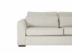 Hoeksalon Alcamo 331x184cm - stof - grijs met poef