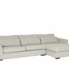 Hoeksalon Alcamo 331x184cm - stof - grijs