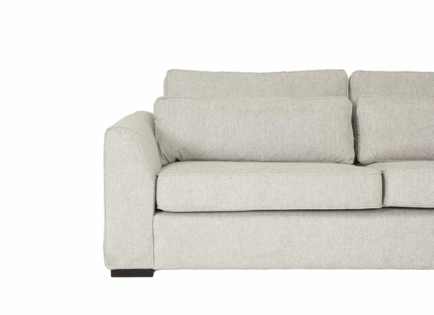 Hoeksalon Alcamo 331x184cm - stof - grijs