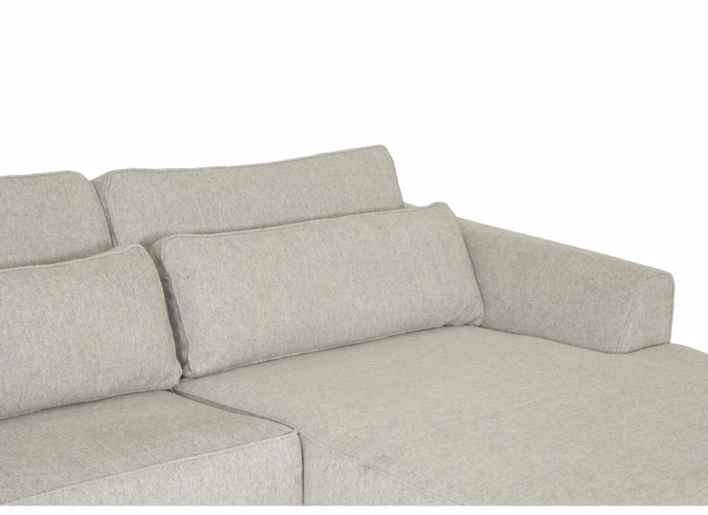Hoeksalon Alcamo 331x184cm - stof - grijs