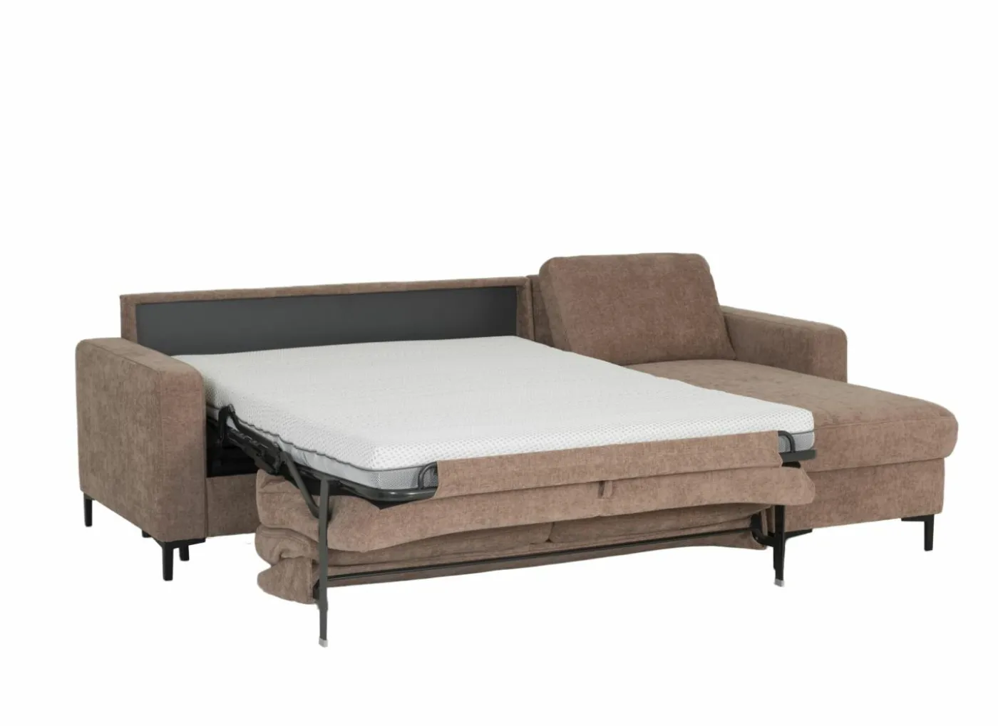 Hoeksalon Alea 291x190cm - stof - siena met bedfunctie