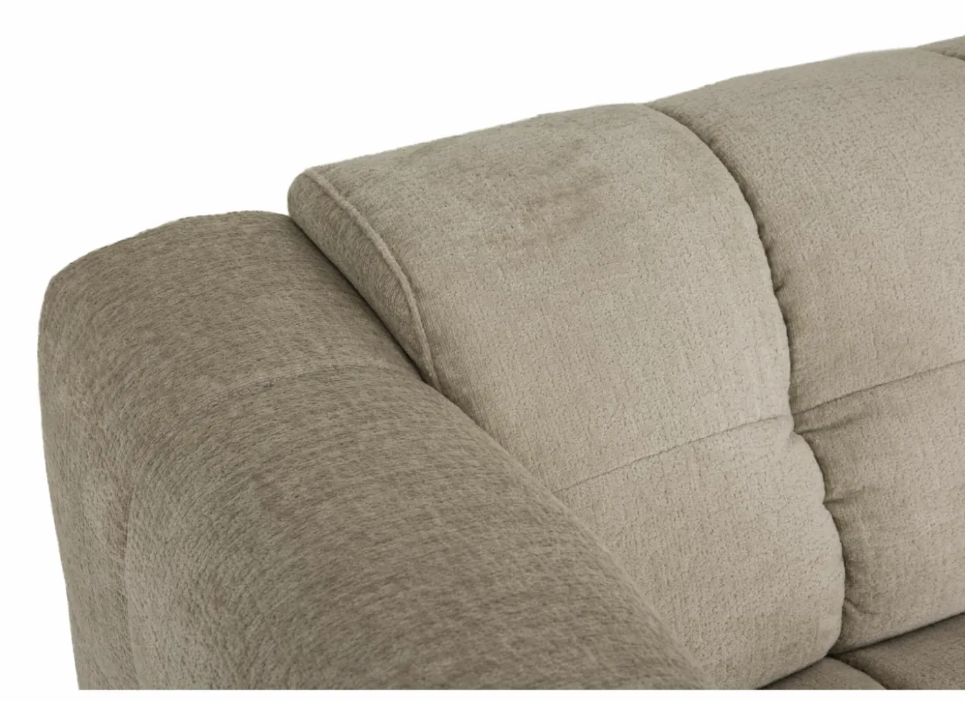 Hoeksalon Alps 322x158cm - stof - beige