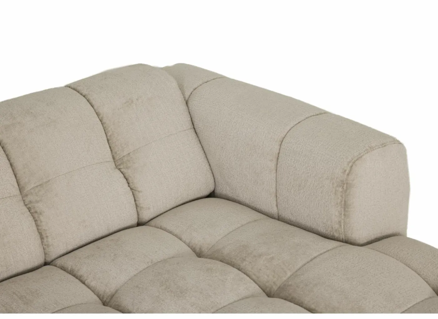 Hoeksalon Alps 322x158cm - stof - beige