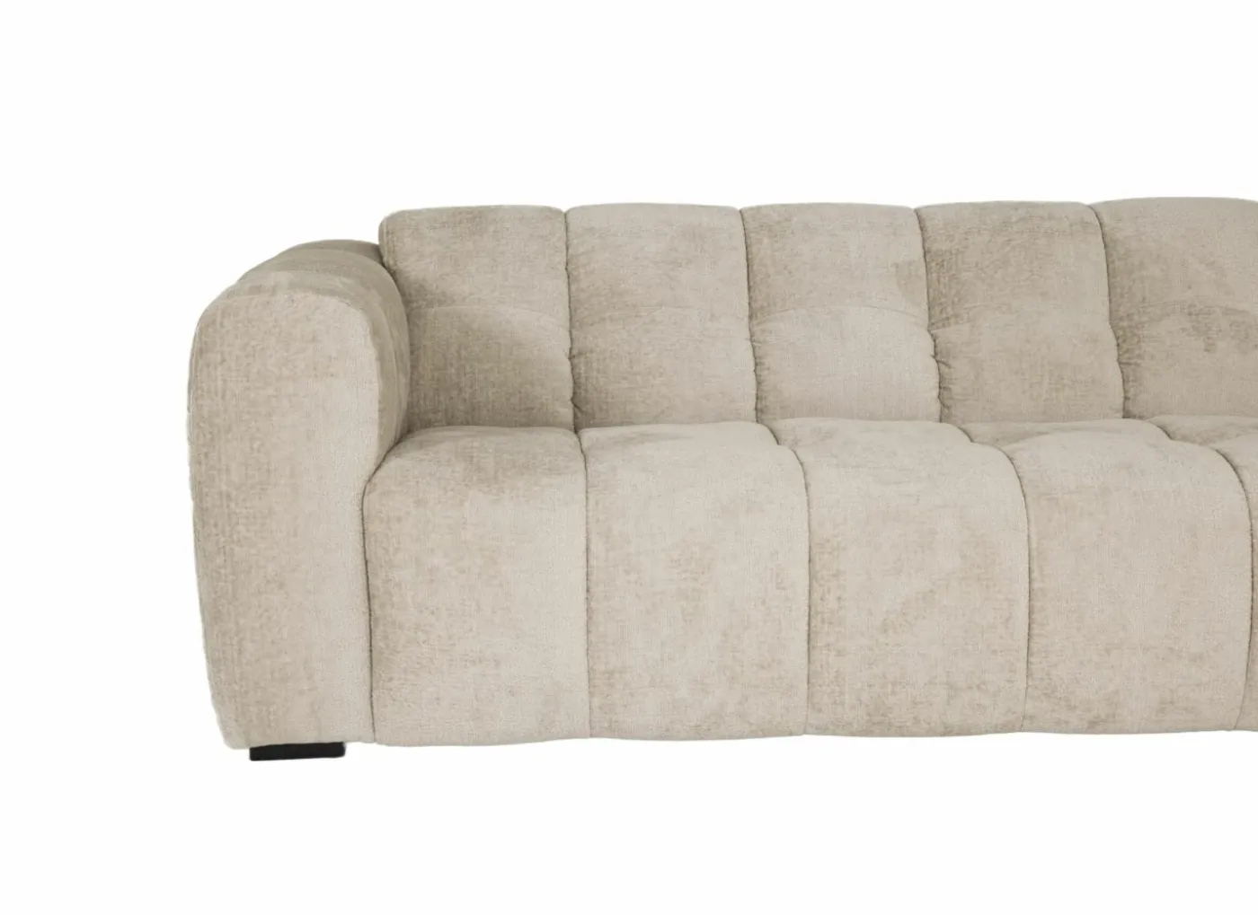 Hoeksalon Alps 322x158cm - stof - beige