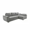 Hoeksalon Alster 268x161cm - stof - grijs met bedfunctie