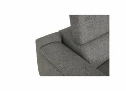 Hoeksalon Amira 290x228cm - stof - grijs