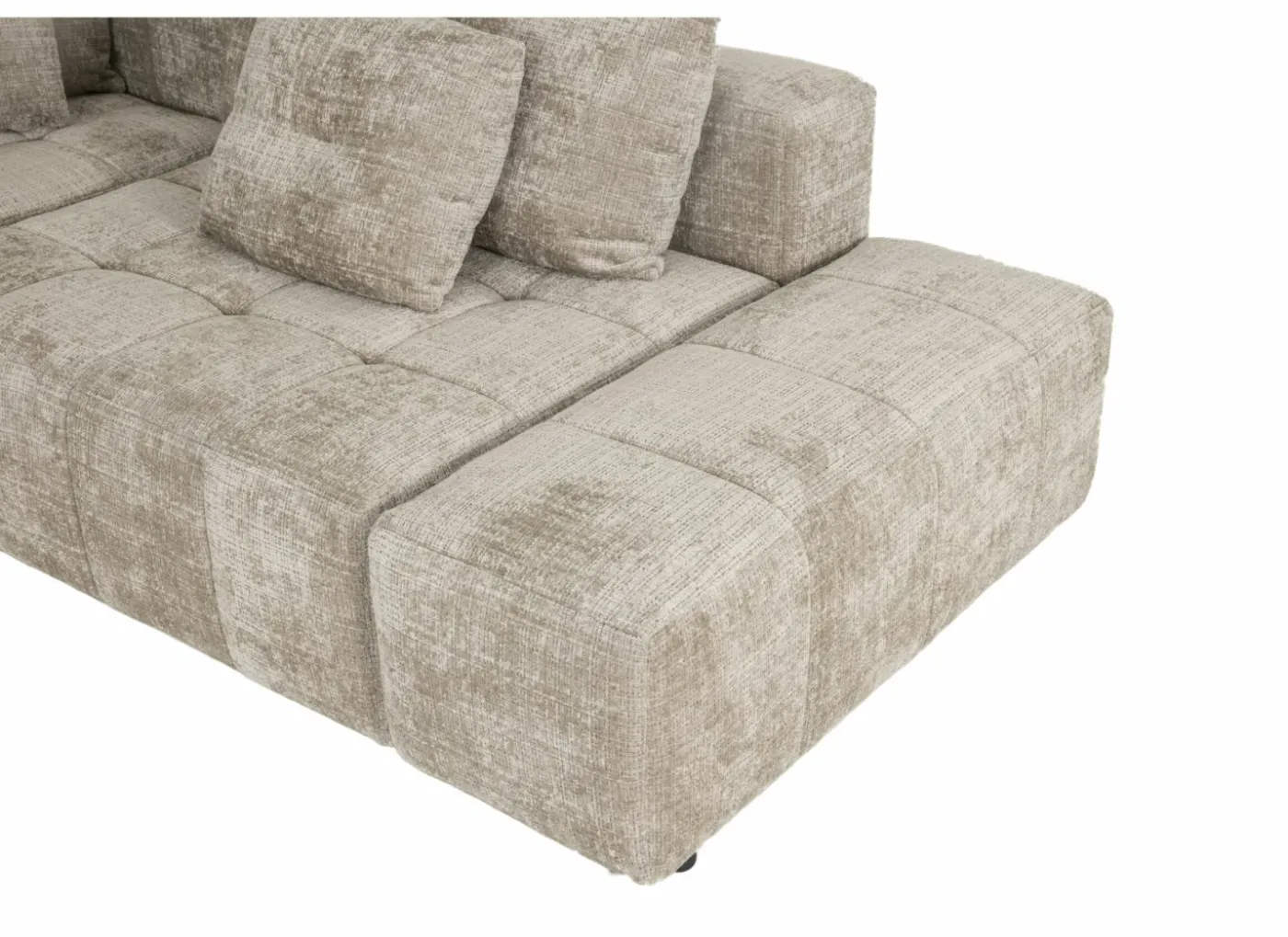 Hoeksalon Argus 327x283cm - stof - taupe