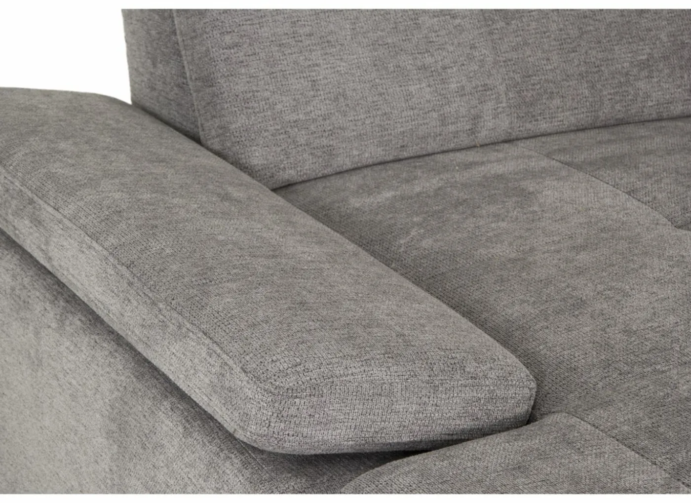 Hoeksalon Artus 371x260cm - stof - grijs