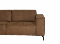 Hoeksalon Brenda 275x210cm - stof - cognac