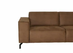 Hoeksalon Brenda 275x210cm - stof - cognac