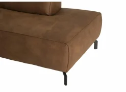 Hoeksalon Brenda 275x210cm - stof - cognac