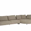 Hoeksalon Carre 356x160cm - stof - beige