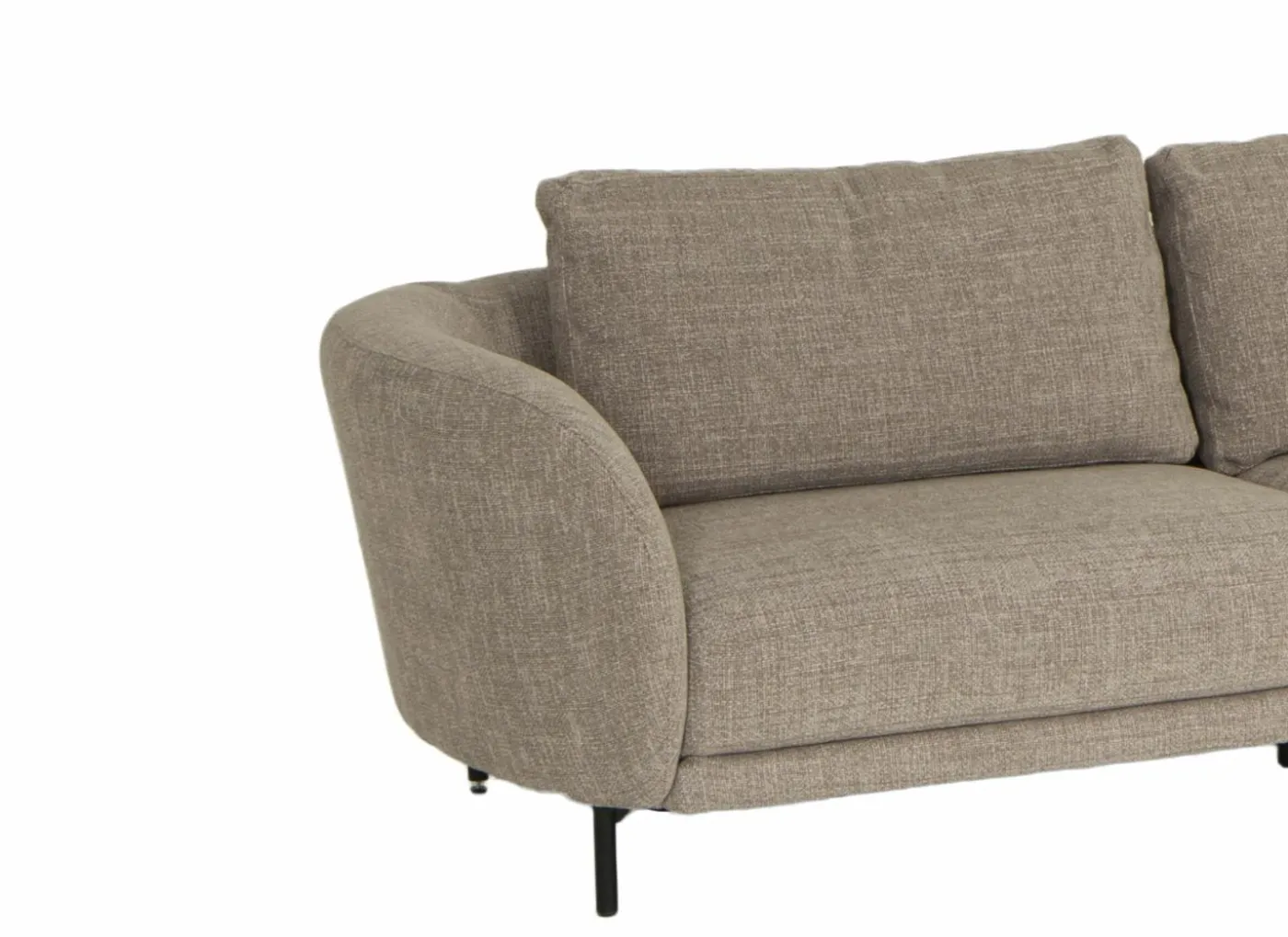 Hoeksalon Carre 311x154cm - stof - beige