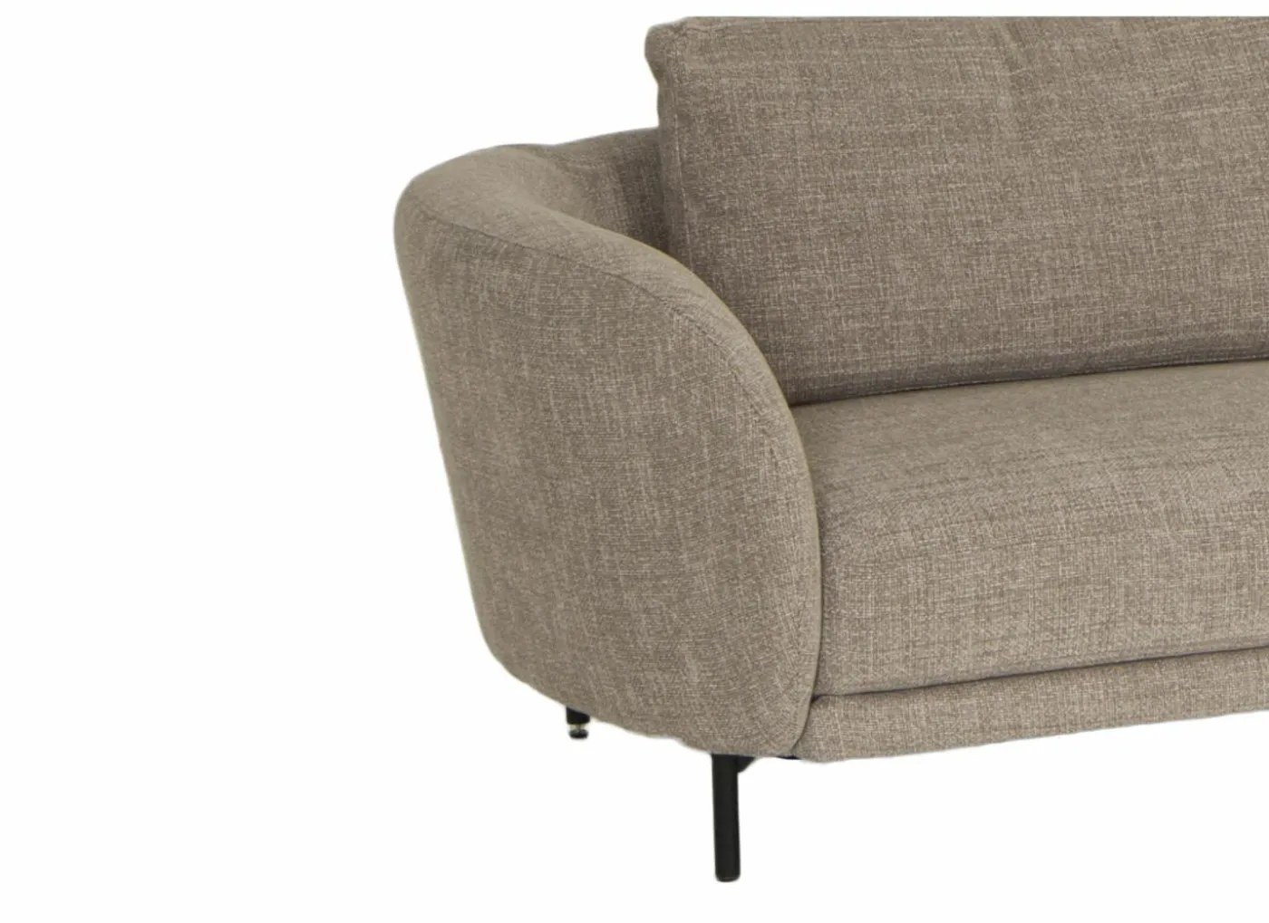 Hoeksalon Carre 311x154cm - stof - beige