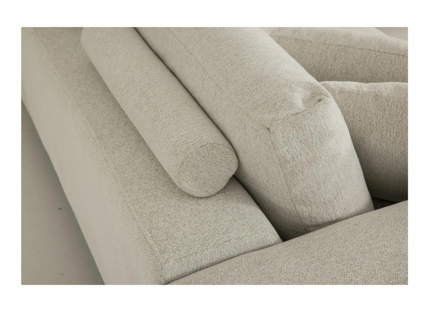 Hoeksalon Celaya 298x223cm - stof - ecru