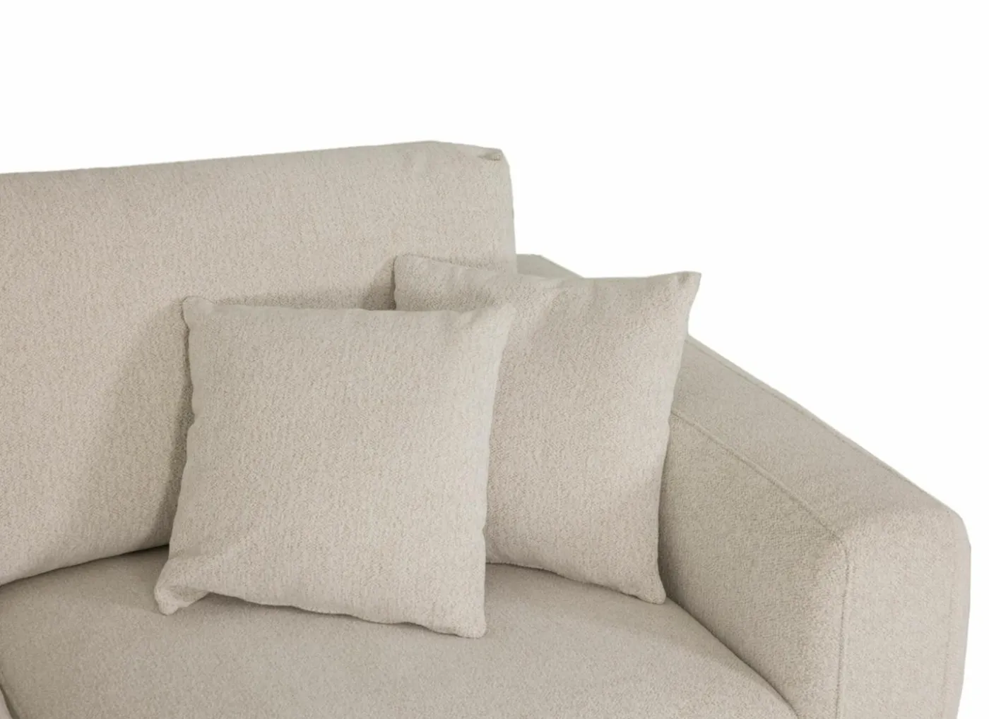 Hoeksalon Celaya 298x223cm - stof - ecru