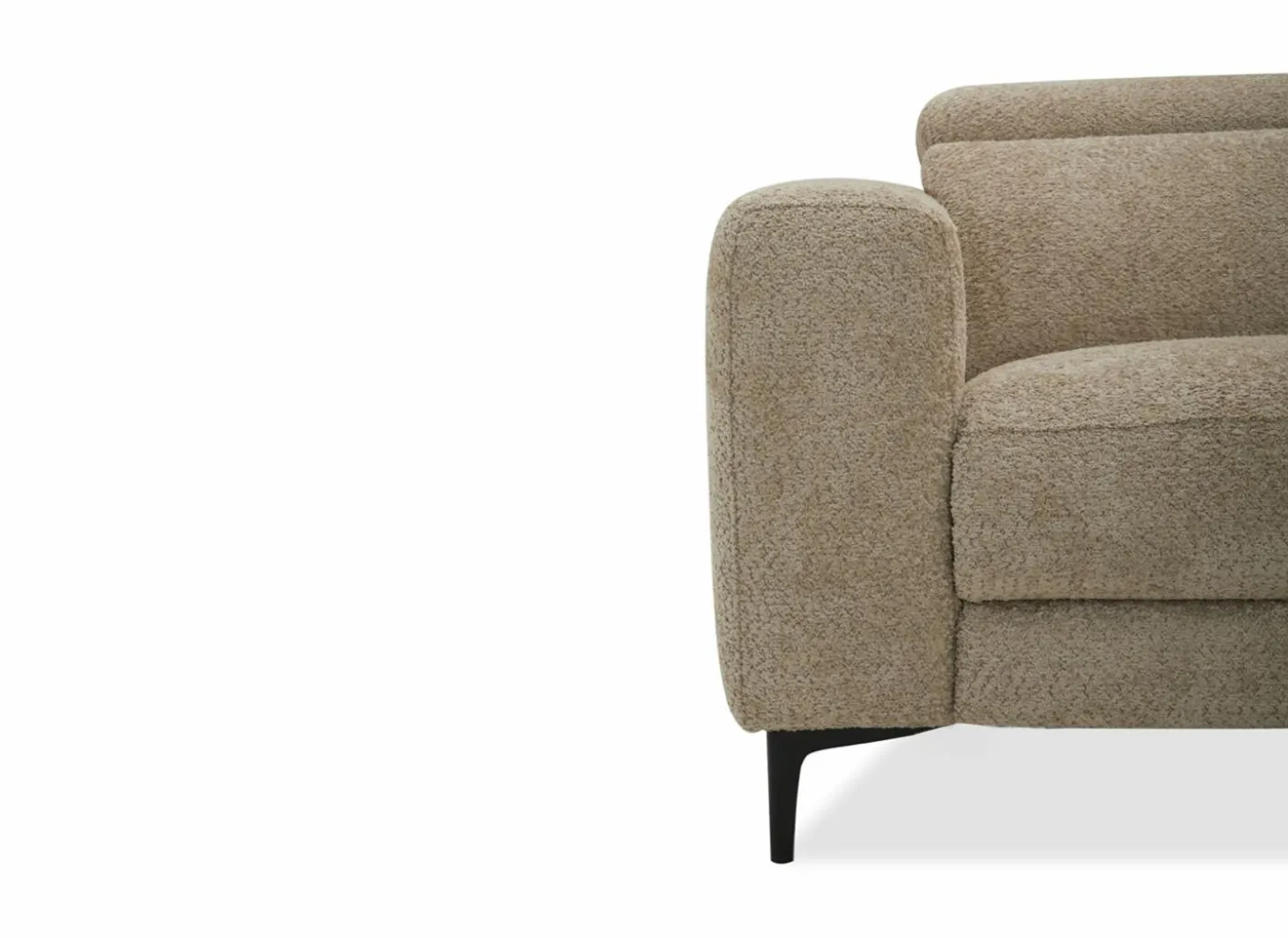 Hoeksalon Cine 277x168cm - stof - taupe