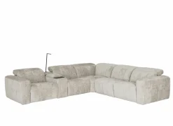 Hoeksalon Crow 334x301cm - stof - turtledove