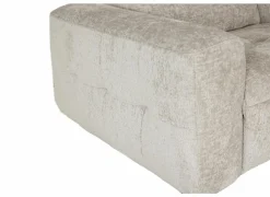 Hoeksalon Crow 334x301cm - stof - turtledove met 2 elektrische relaxen