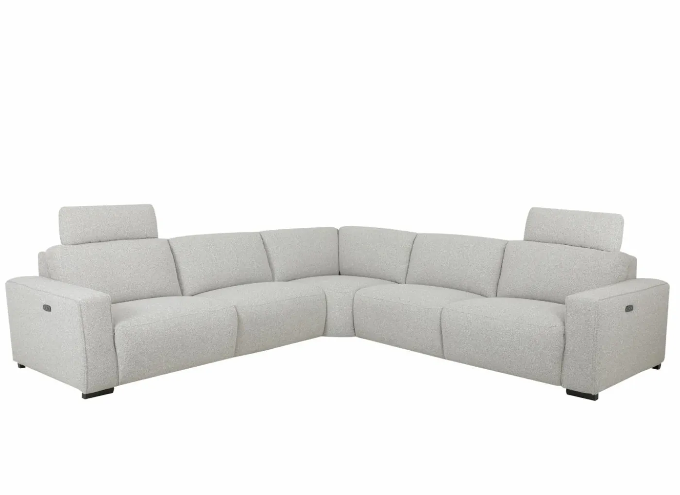 Hoeksalon Delta 300x300cm - stof - grijs met relax