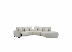Hoeksalon Down 297x370cm - stof - crème met relax