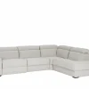 Hoeksalon Dreamer 305x260cm - stof - wit met relax