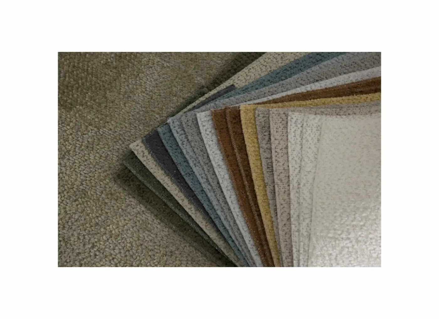 Hoeksalon Eder 310x190cm - stof - taupe