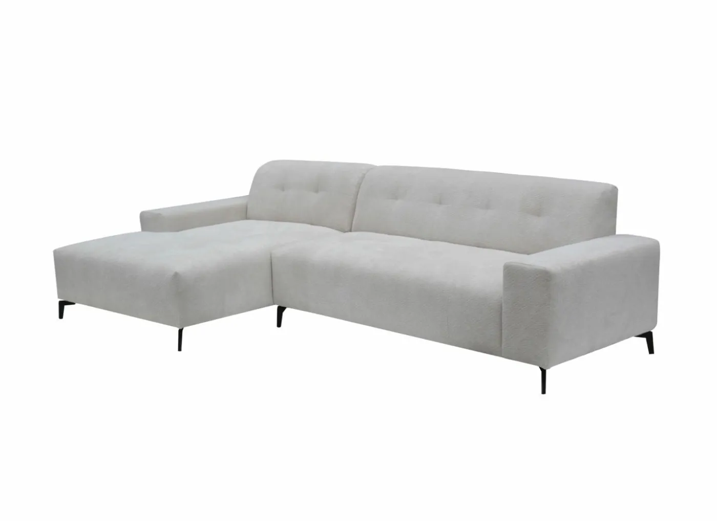 Hoeksalon Elva 292x152cm - stof - greige