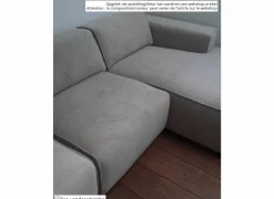 Hoeksalon Enjoy 229x161 - stof - beige