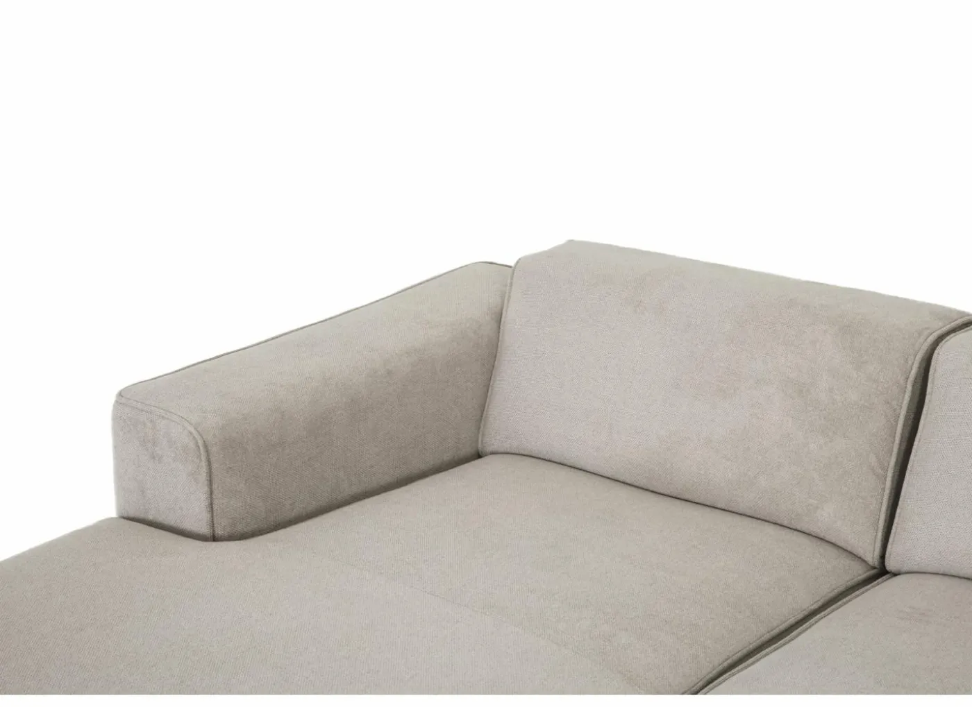 Hoeksalon Enjoy 229x161 - stof - beige