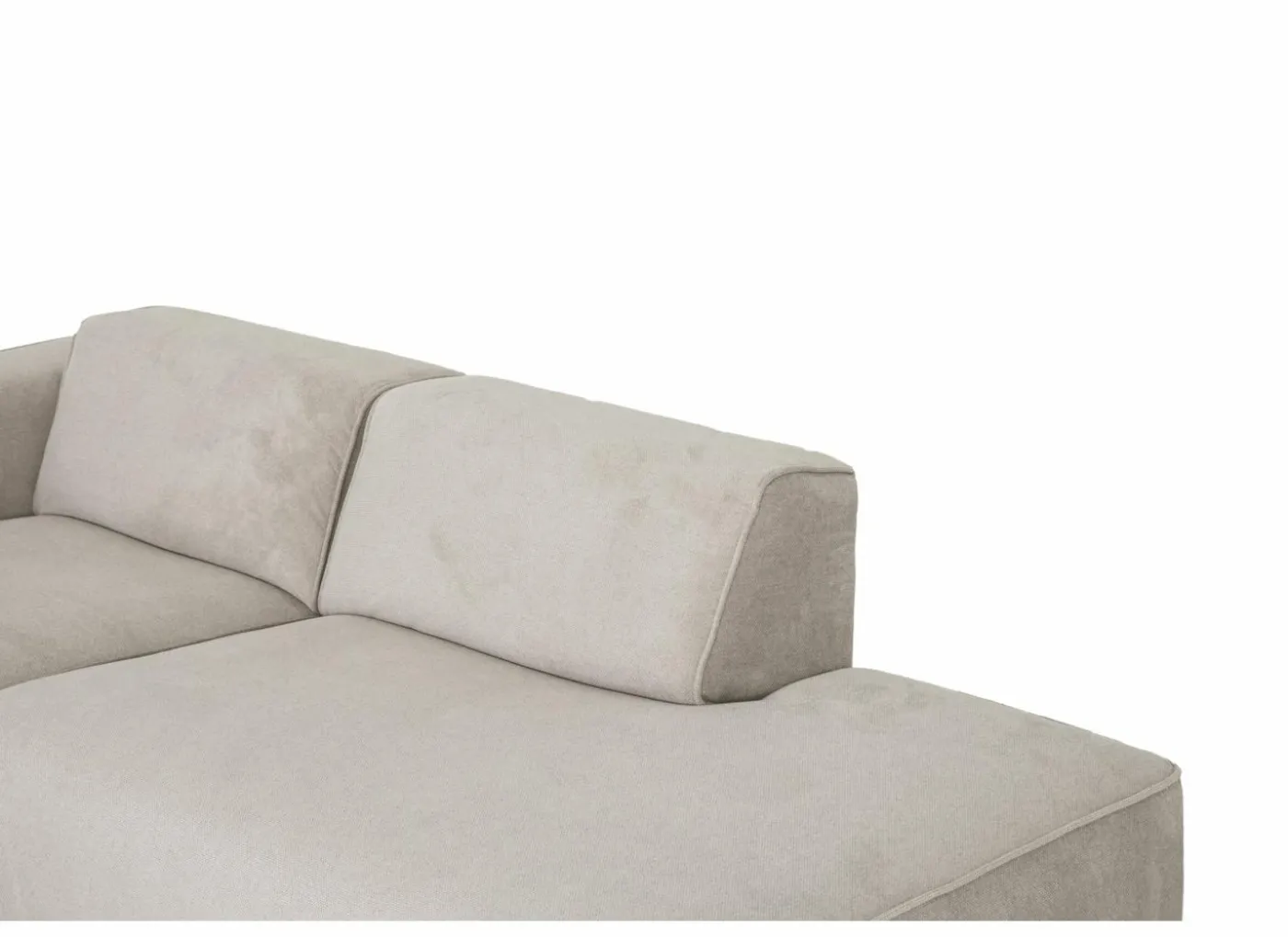 Hoeksalon Enjoy 229x161 - stof - beige