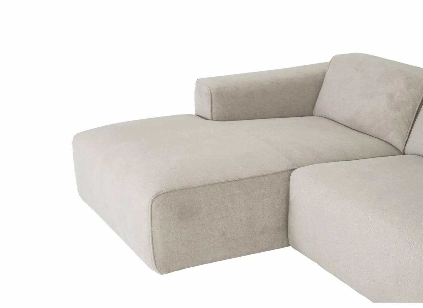 Hoeksalon Enjoy 229x161 - stof - beige