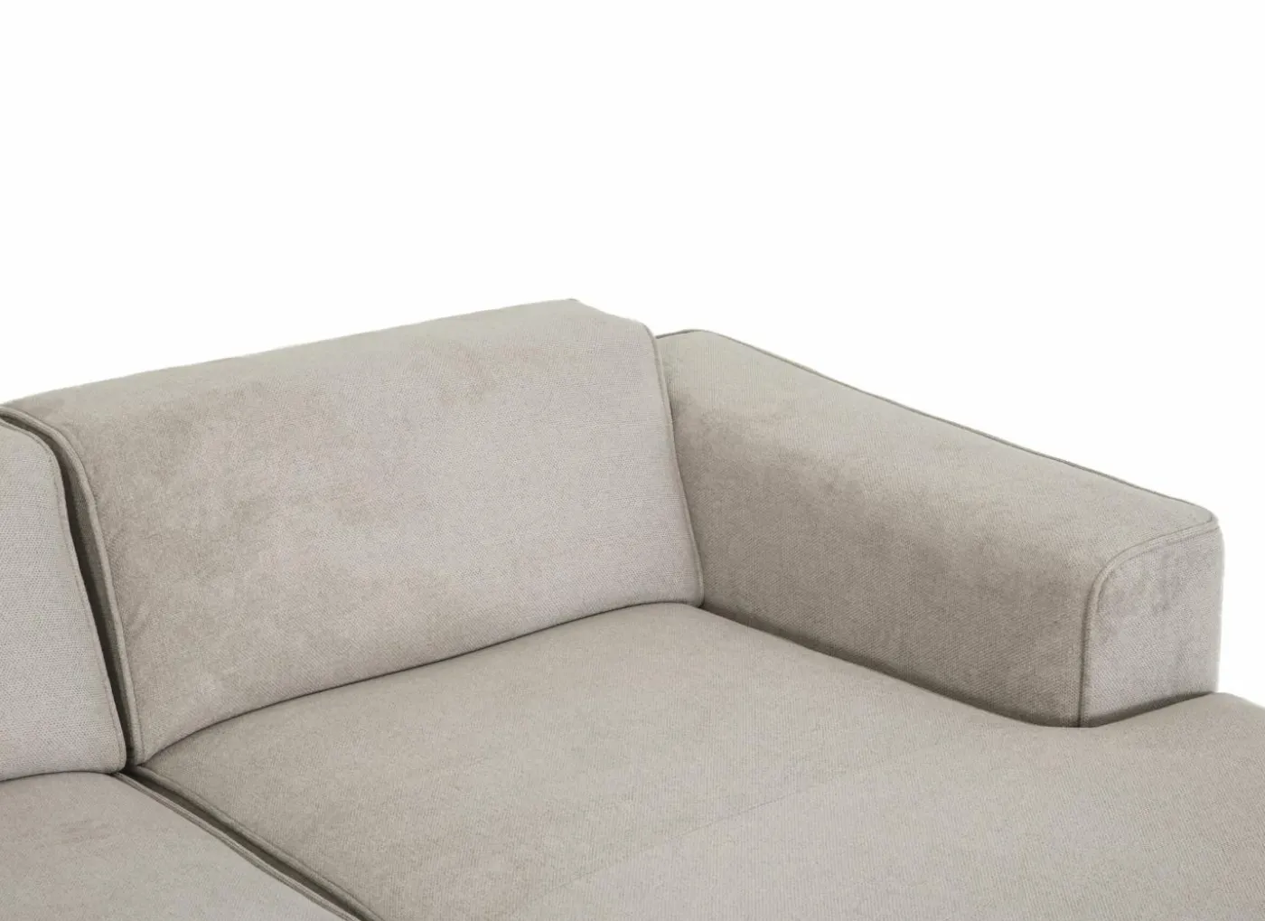 Hoeksalon Enjoy 229x161 - stof - beige