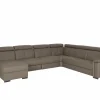 Hoeksalon Erba 376x291cm - stof - donkergrijs