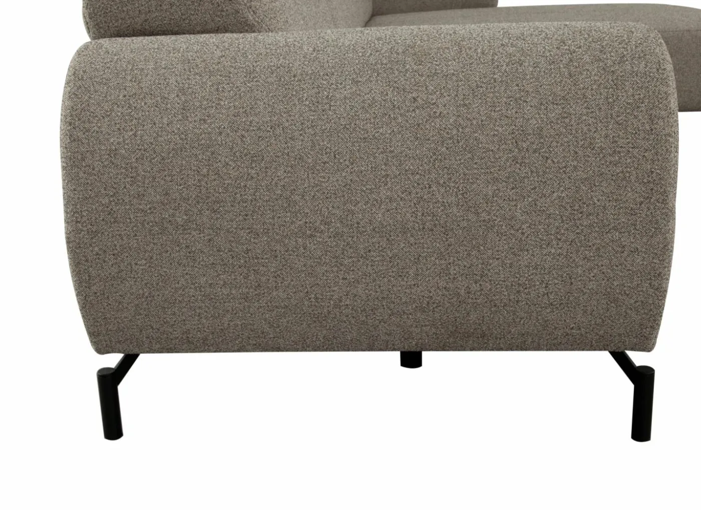 Hoeksalon Eron 331x182cm - stof - taupe