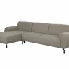 Hoeksalon Eron 331x182cm - stof - taupe