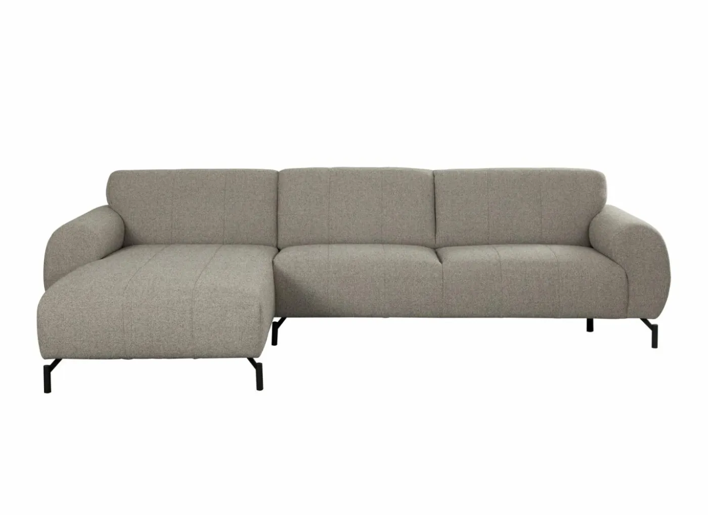 Hoeksalon Eron 331x182cm - stof - taupe