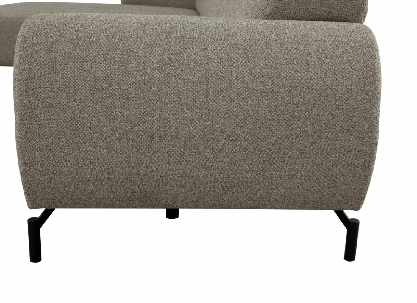 Hoeksalon Eron 331x182cm - stof - taupe