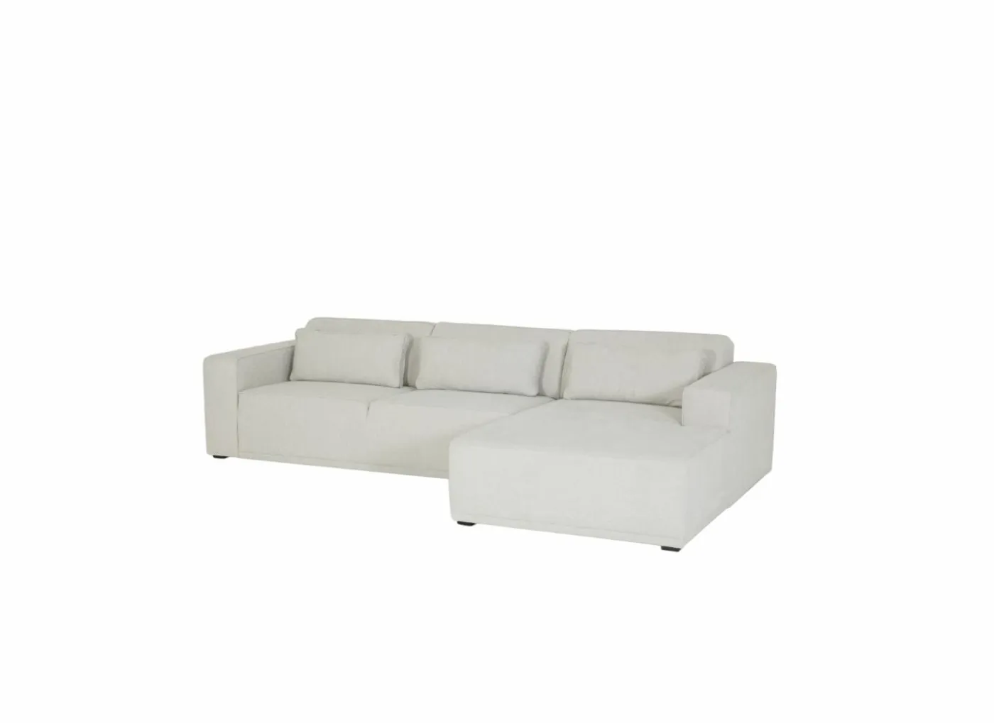 Hoeksalon Ezra 325x178cm - stof - greige