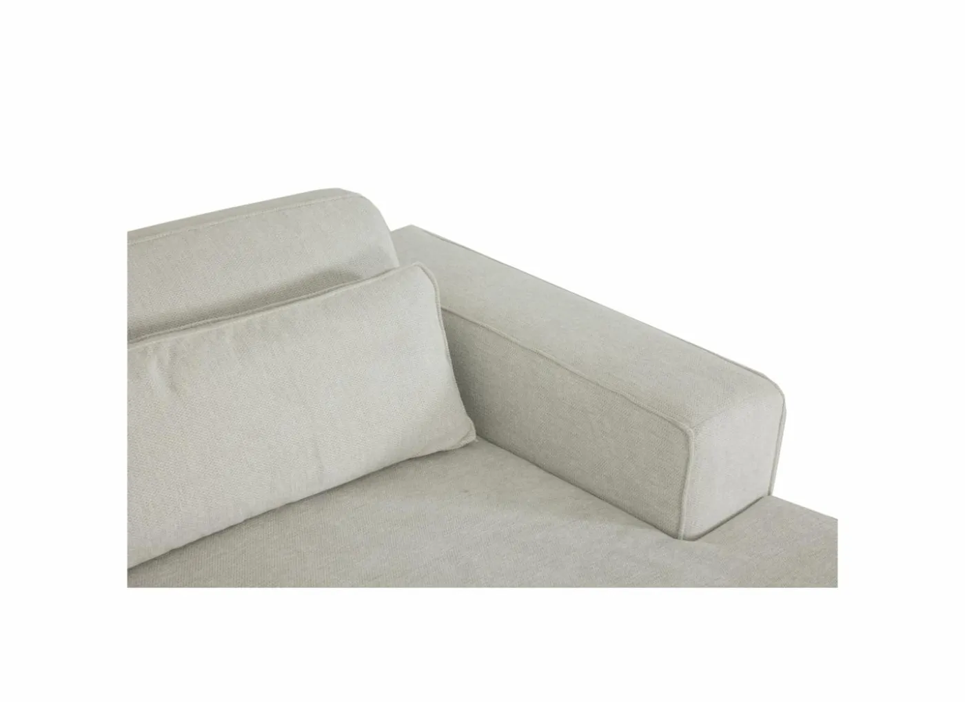 Hoeksalon Ezra 325x178cm - stof - greige